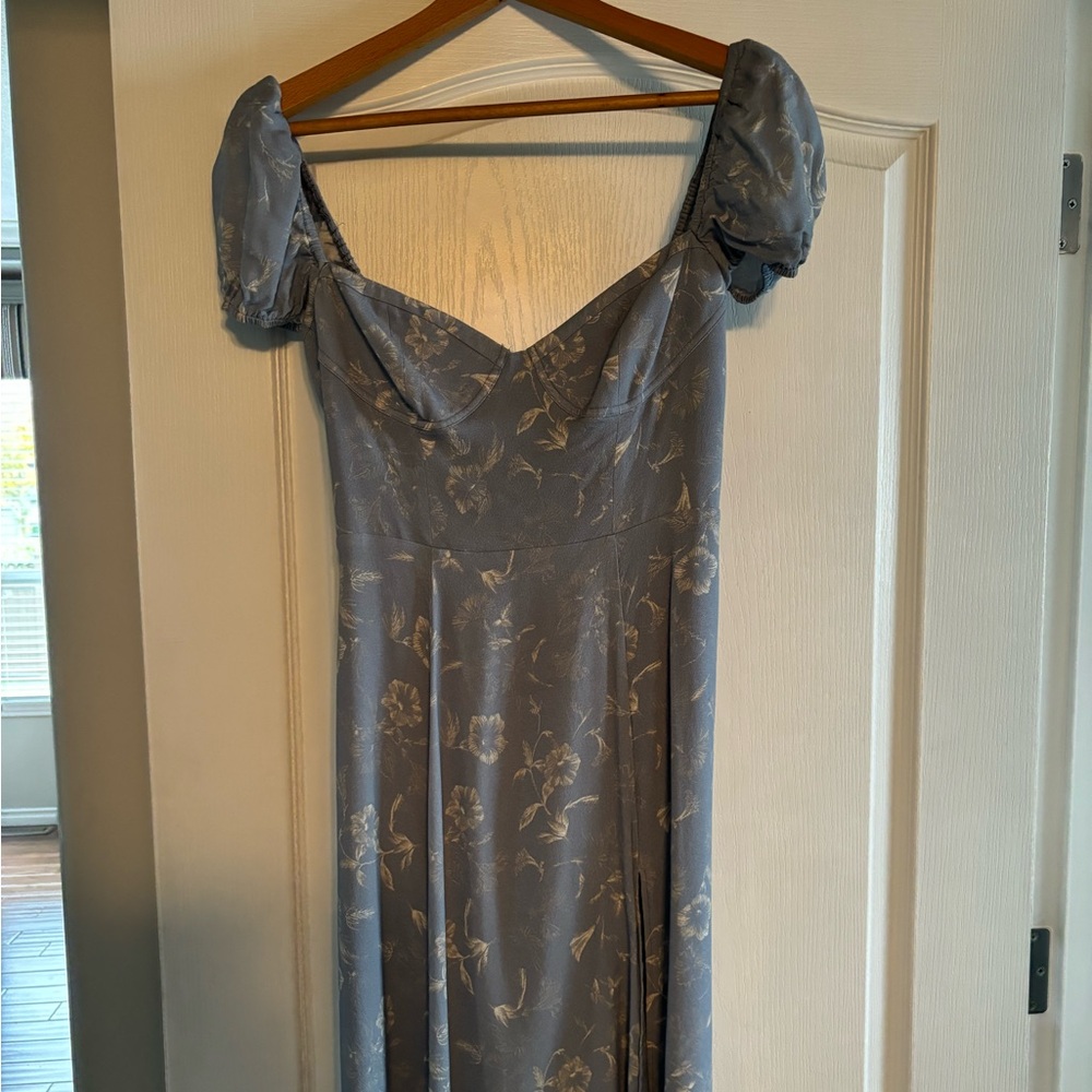 Aritzia Blue Midi Dress